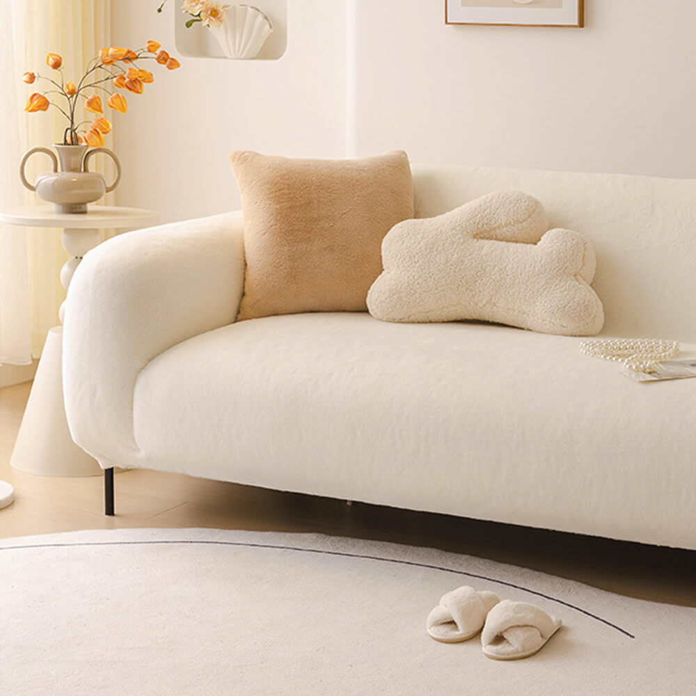Copertura per divano in peluche ultra morbido e amico della pelle, a copertura completa.