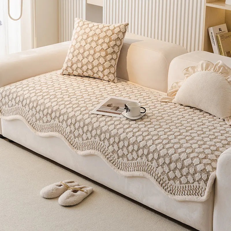 Copertura protettiva per divano Vintage Classic in chenille resistente ai graffi