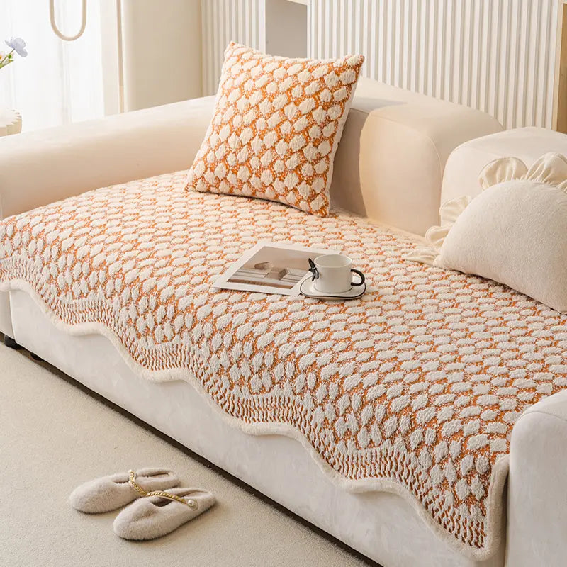 Copertura protettiva per divano Vintage Classic in chenille resistente ai graffi