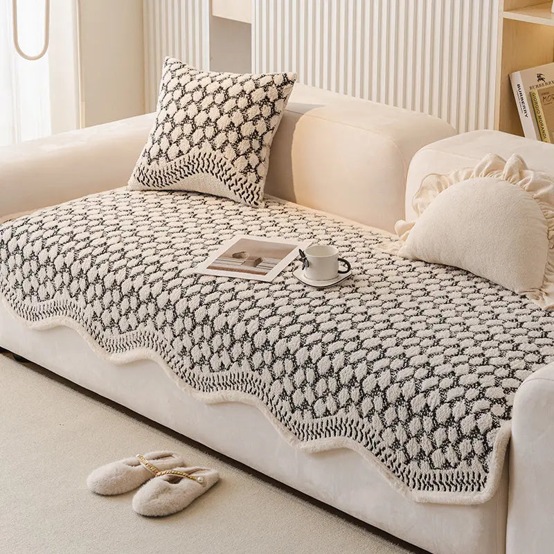 Copertura protettiva per divano Vintage Classic in chenille resistente ai graffi
