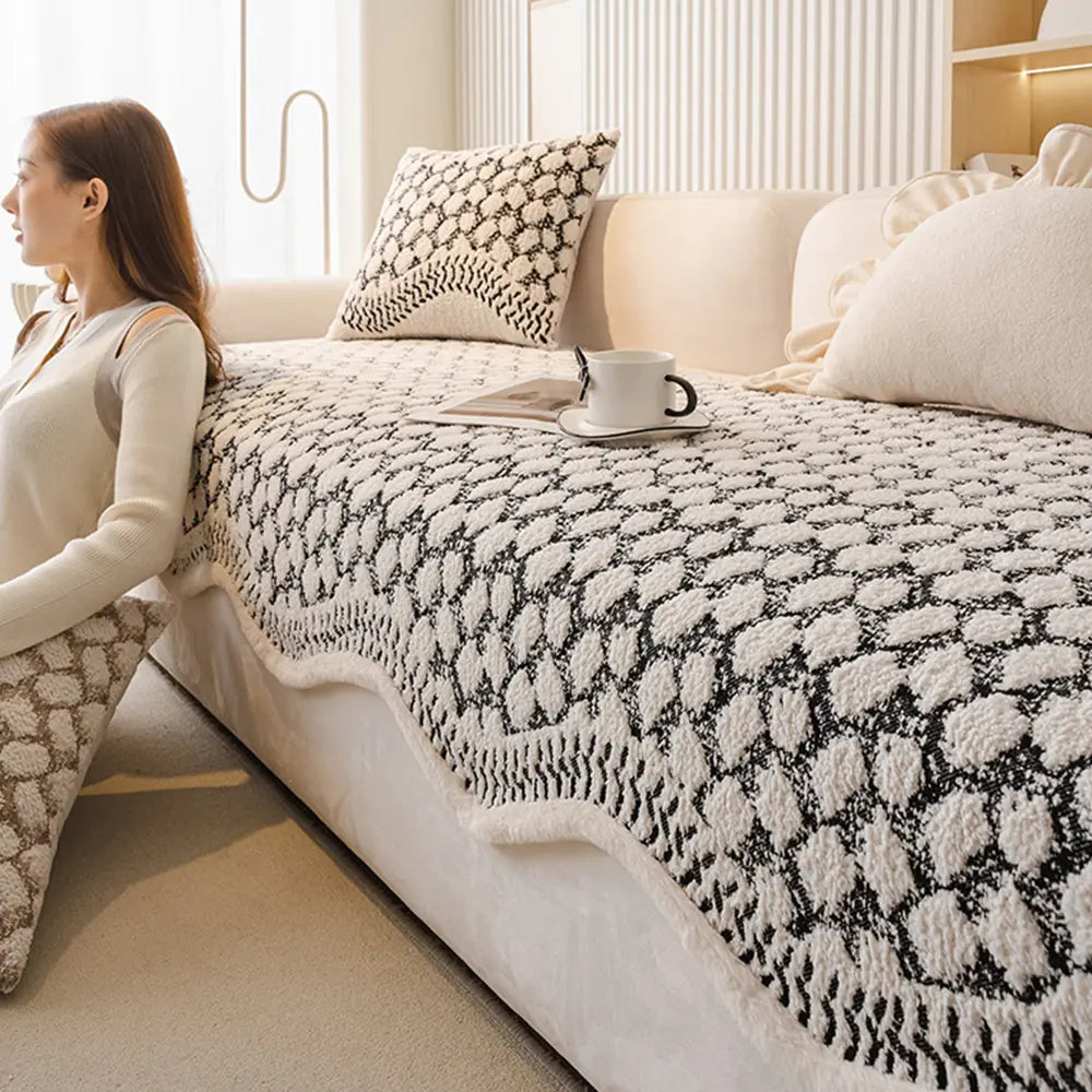 Copertura protettiva per divano Vintage Classic in chenille resistente ai graffi
