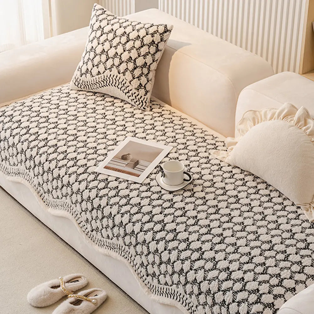 Copertura protettiva per divano Vintage Classic in chenille resistente ai graffi