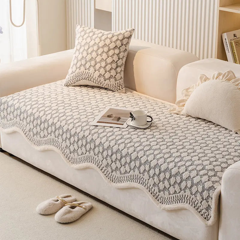 Copertura protettiva per divano Vintage Classic in chenille resistente ai graffi