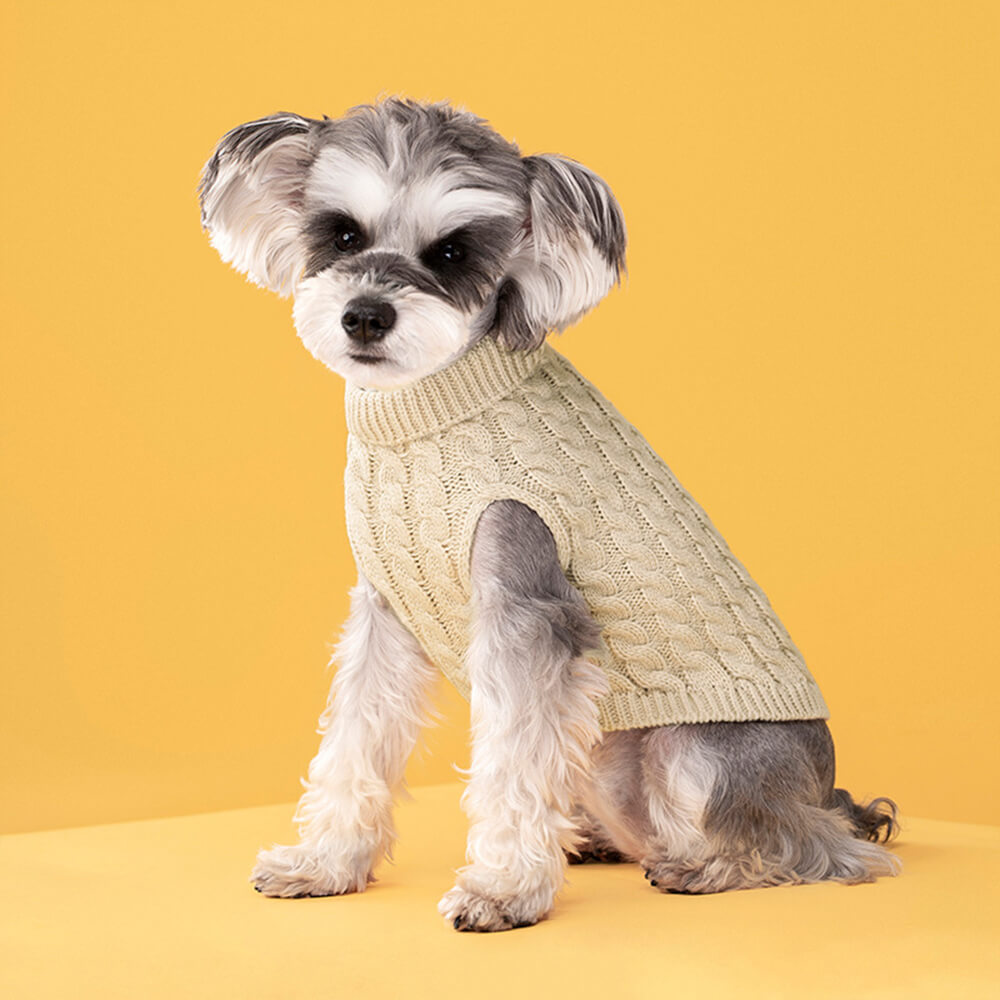 Warm Vest Clothes Turtleneck Dog Knit Sweater