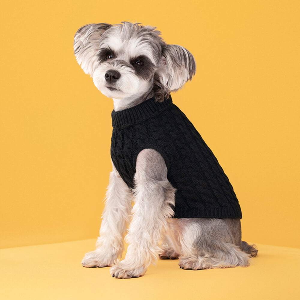 Warm Vest Clothes Turtleneck Dog Knit Sweater