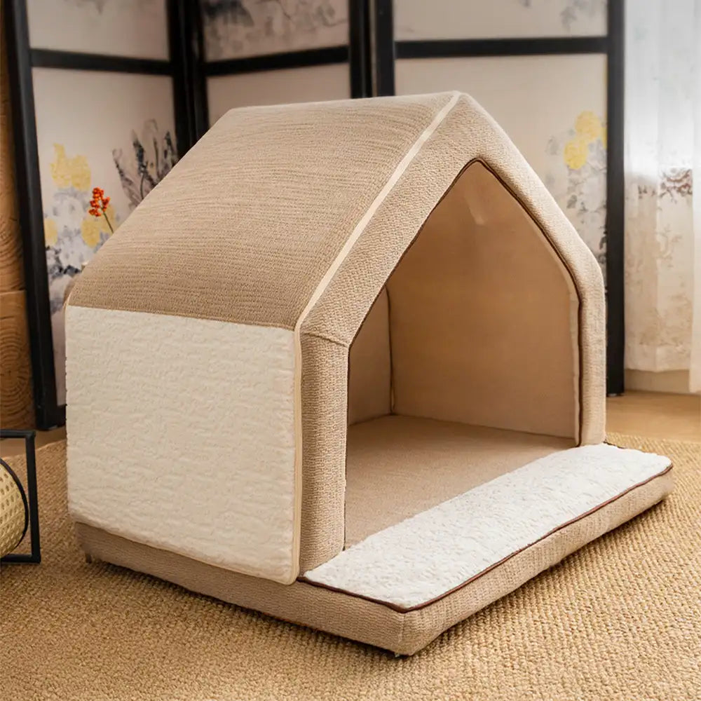 Casa per cani resistente ai graffi in spugna completa riscaldante - SnuggleHome