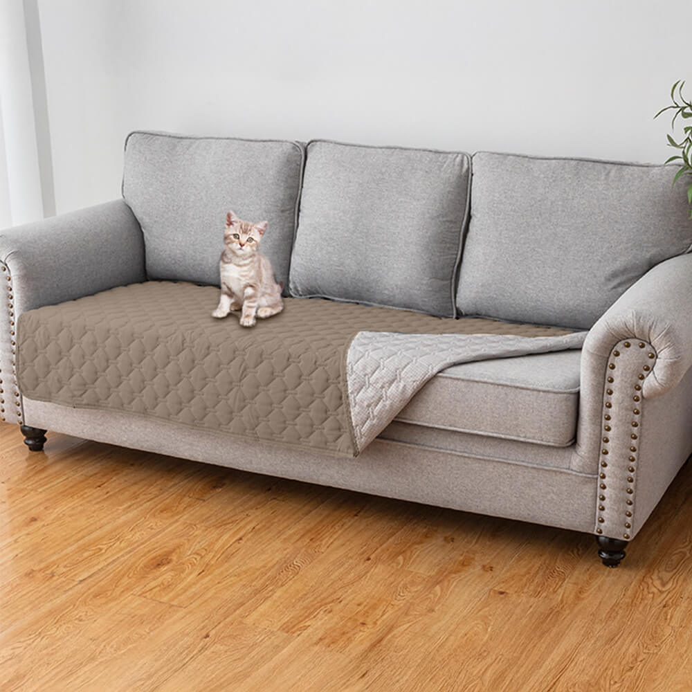 Copertura per divano per animali impermeabile e antiscivolo con trapuntatura a diamante – Protezione elegante per i mobili