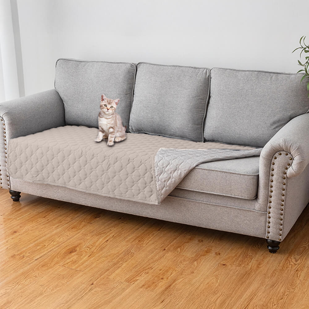 Copertura per divano per animali impermeabile e antiscivolo con trapuntatura a diamante – Protezione elegante per i mobili