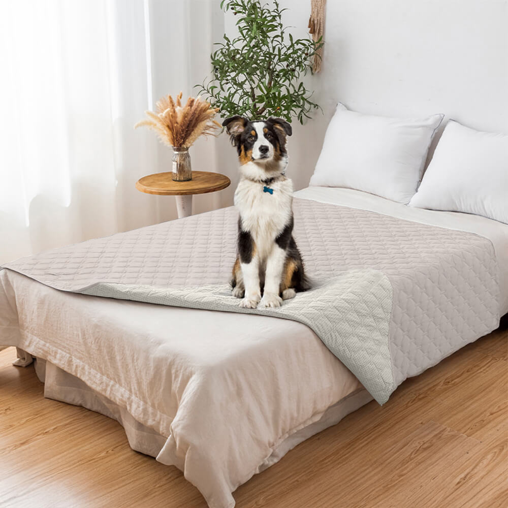 Copertura per divano per animali impermeabile e antiscivolo con trapuntatura a diamante – Protezione elegante per i mobili
