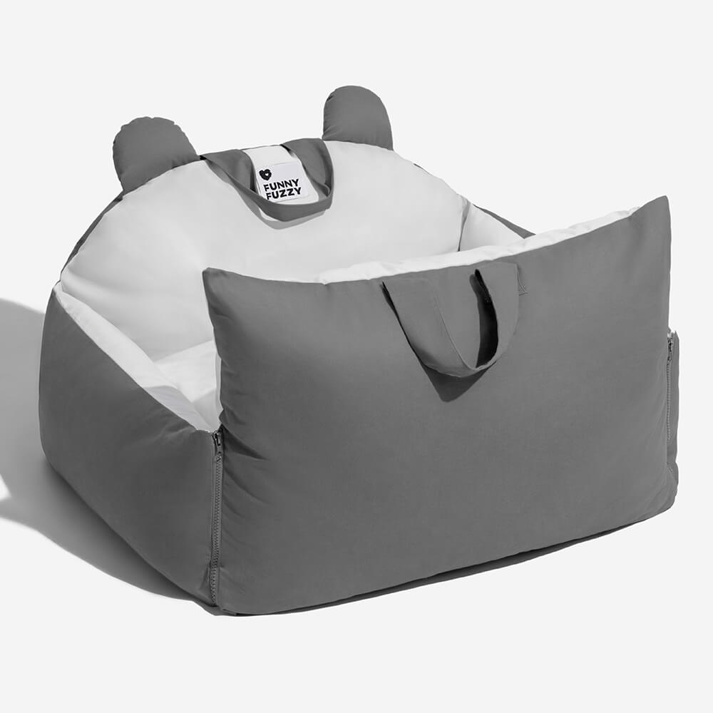 Letto di sicurezza per auto per animali Bear Ears, cuccia per auto per cani.