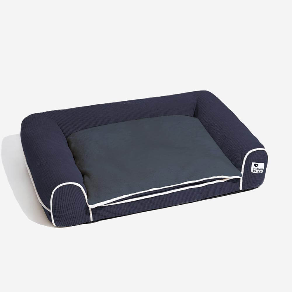 Divano Letto Ortodontico per Cani in Flanella Deluxe a Doppio Strato