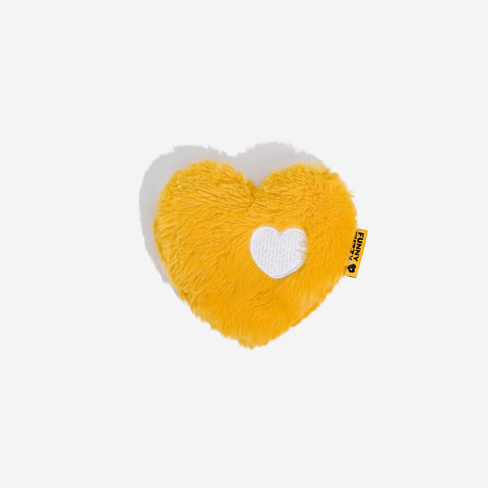 FUNNYFUZZY Cuore Morbido Giocattolo Squeaky per Cani
