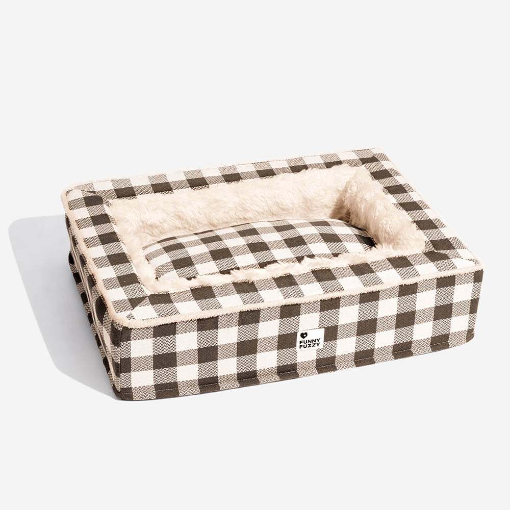 Letto Calmo Antianxiety Per Cani In Tartan Classico Festivo