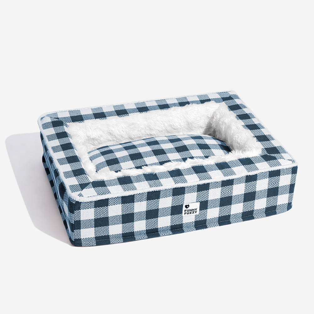 Letto Calmo Antianxiety Per Cani In Tartan Classico Festivo