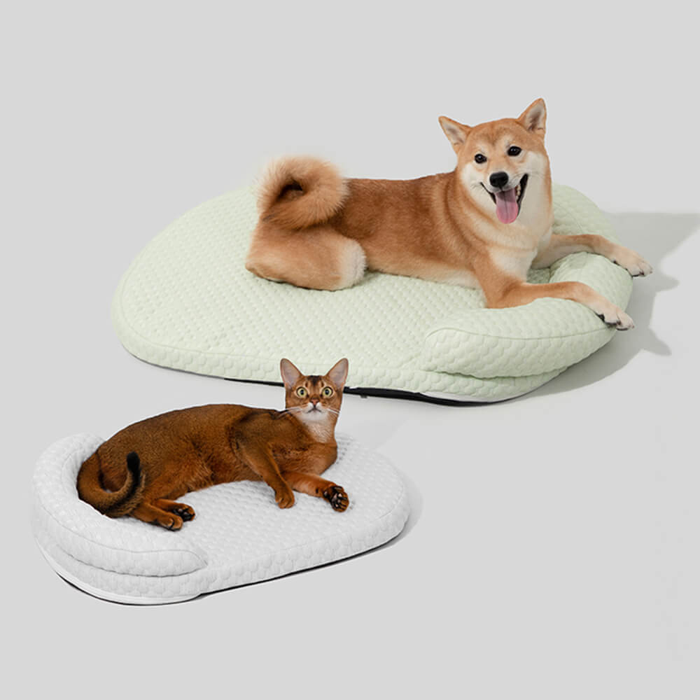 Materassino refrigerante Ice Dot traspirante con cuscino per gatti e cani