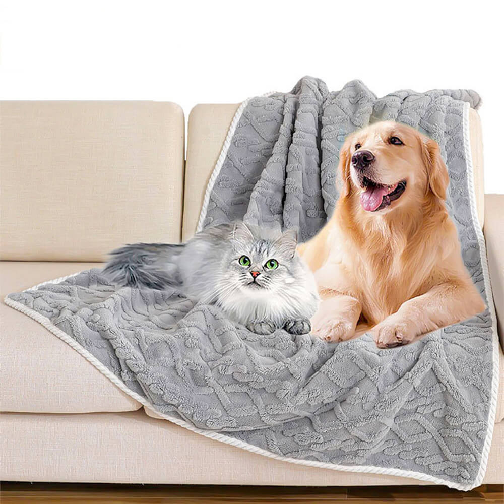 Coperta per cani in pile polare caldo e morbido, impermeabile e di lusso.