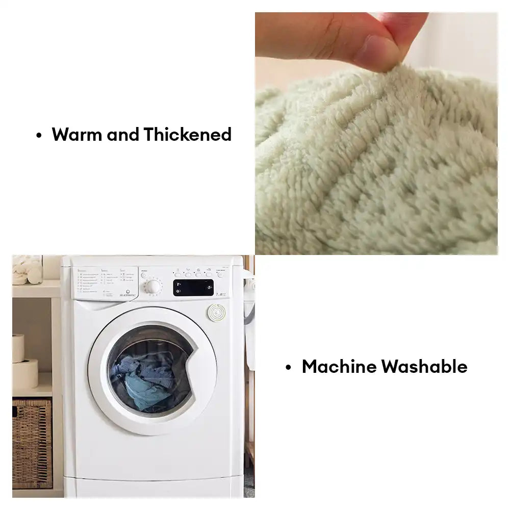 Copertura decorativa antiscivolo per divano, in peluche intagliato stile nordico, per tutte le stagioni