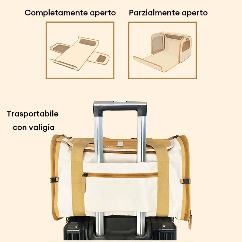 Trasportino di Design per Animali – Portatile e Pieghevole