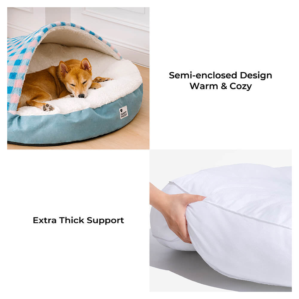 Letto per cani a forma di tenda tonda Dream Hideaway Letto nido per animali domestici