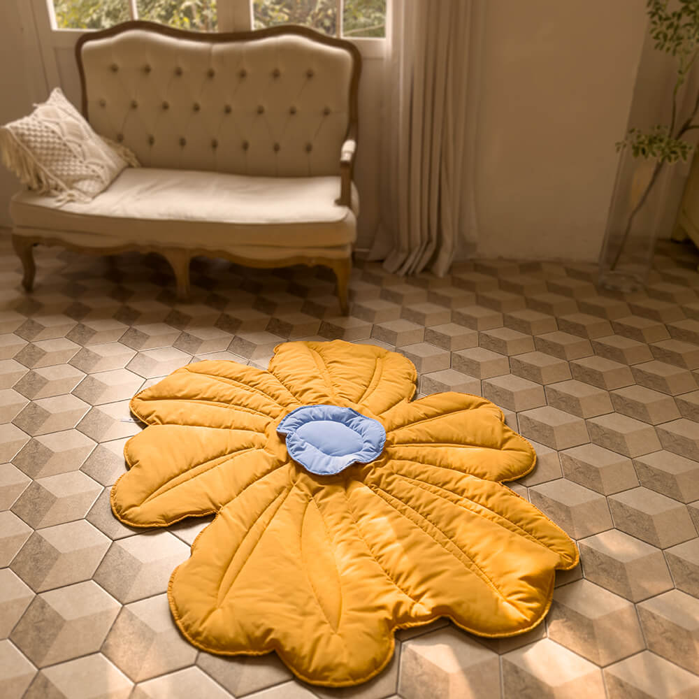 Super grande tappeto per cani a forma di fiore umano