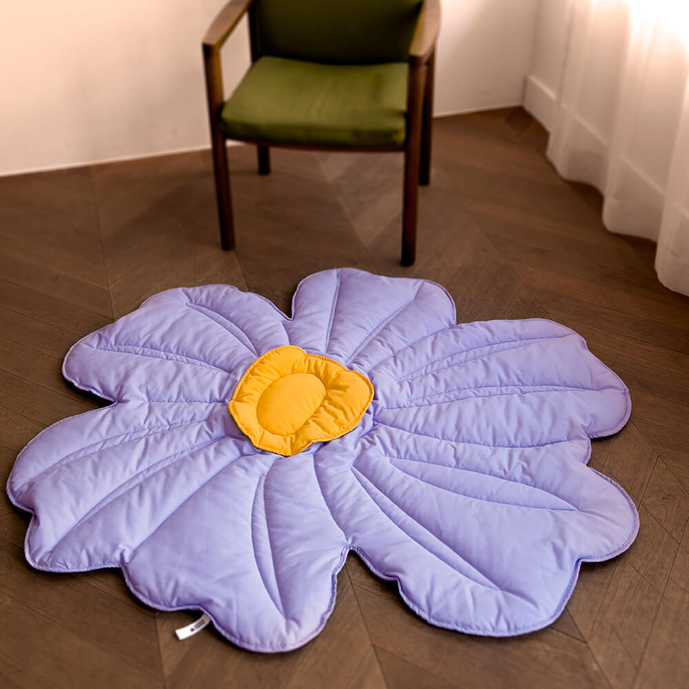Super grande tappeto per cani a forma di fiore umano