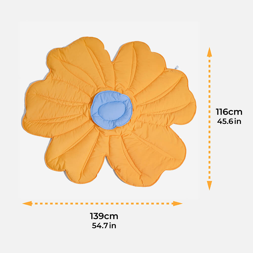 Super grande tappeto per cani a forma di fiore umano