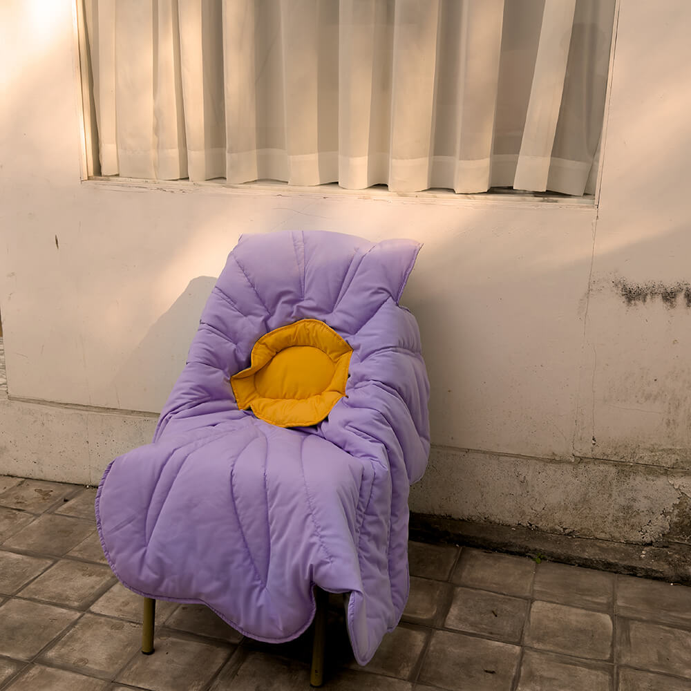Super grande tappeto per cani a forma di fiore umano