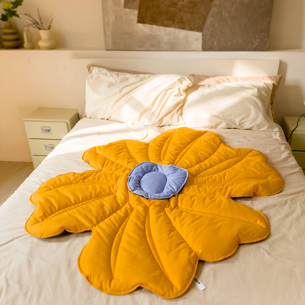 Super grande tappeto per cani a forma di fiore umano