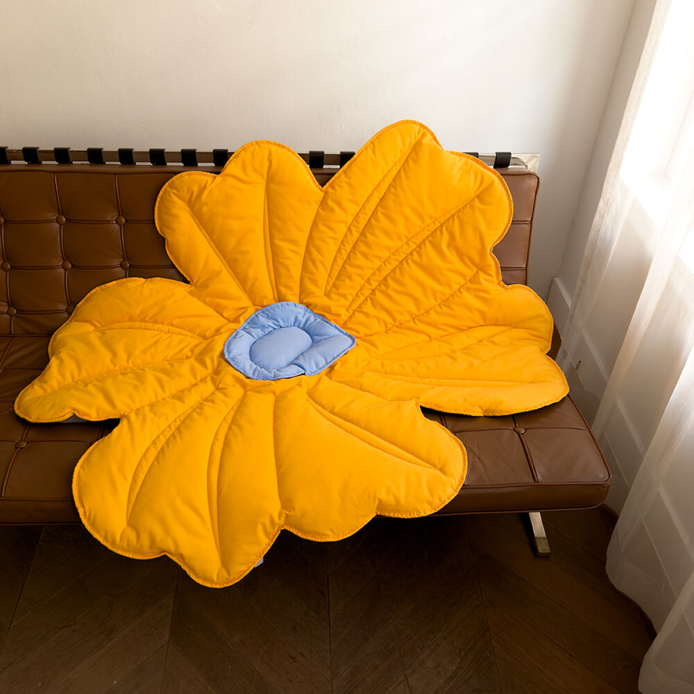 Super grande tappeto per cani a forma di fiore umano