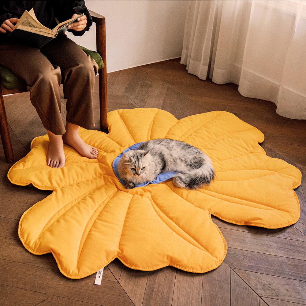 Super grande tappeto per cani a forma di fiore umano