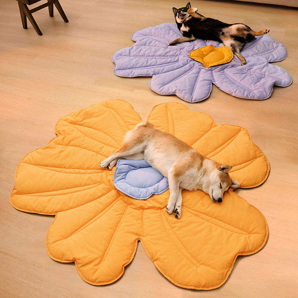 Super grande tappeto per cani a forma di fiore umano