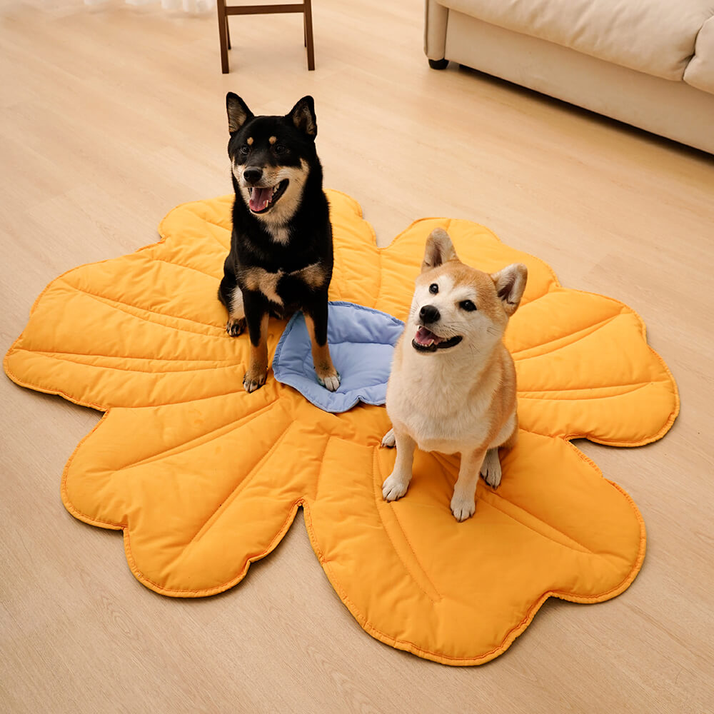 Super grande tappeto per cani a forma di fiore umano