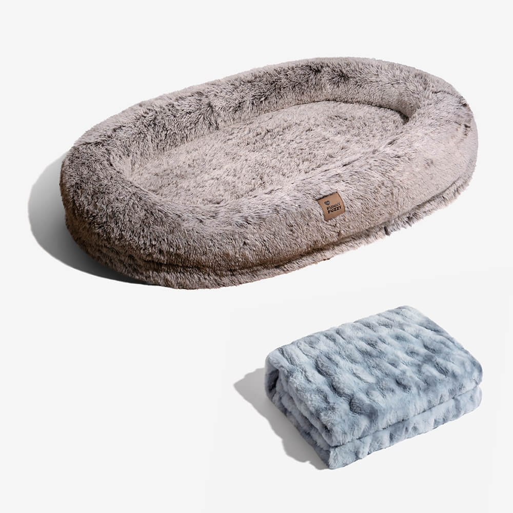 Letto Ovale Super Grande di Lusso per Dormire Più Profondamente con Coperta