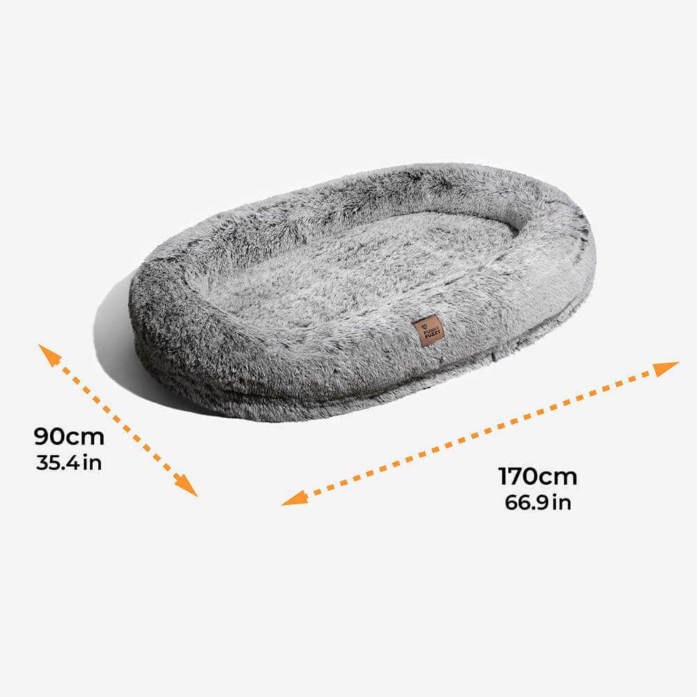 Letto Ovale Super Grande di Lusso per Dormire Più Profondamente con Coperta