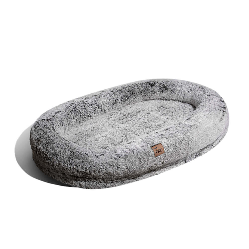 Letto ovale super grande di lusso per un sonno più profondo - letto per cani umani.