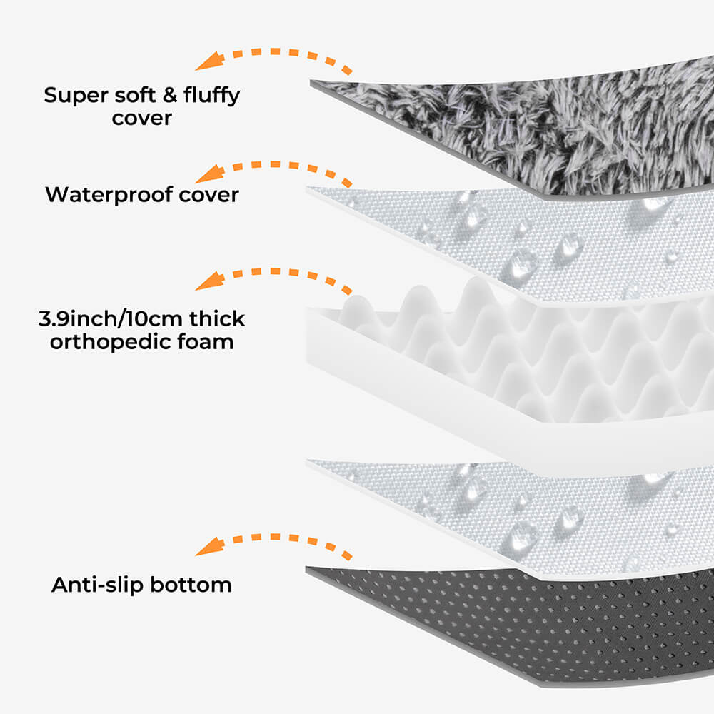 Letto Ovale Super Grande di Lusso per Dormire Più Profondamente con Coperta