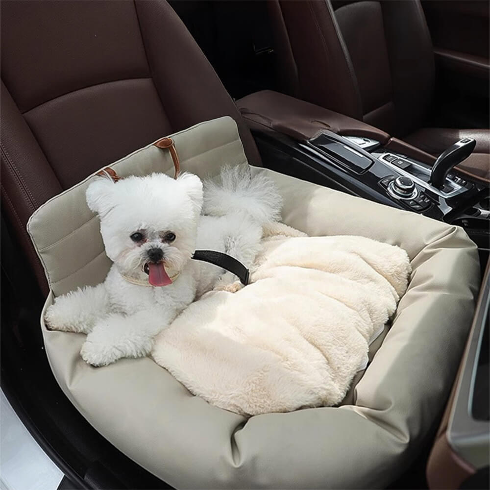 Cuscino per cani da auto con schienale spesso e morbido
