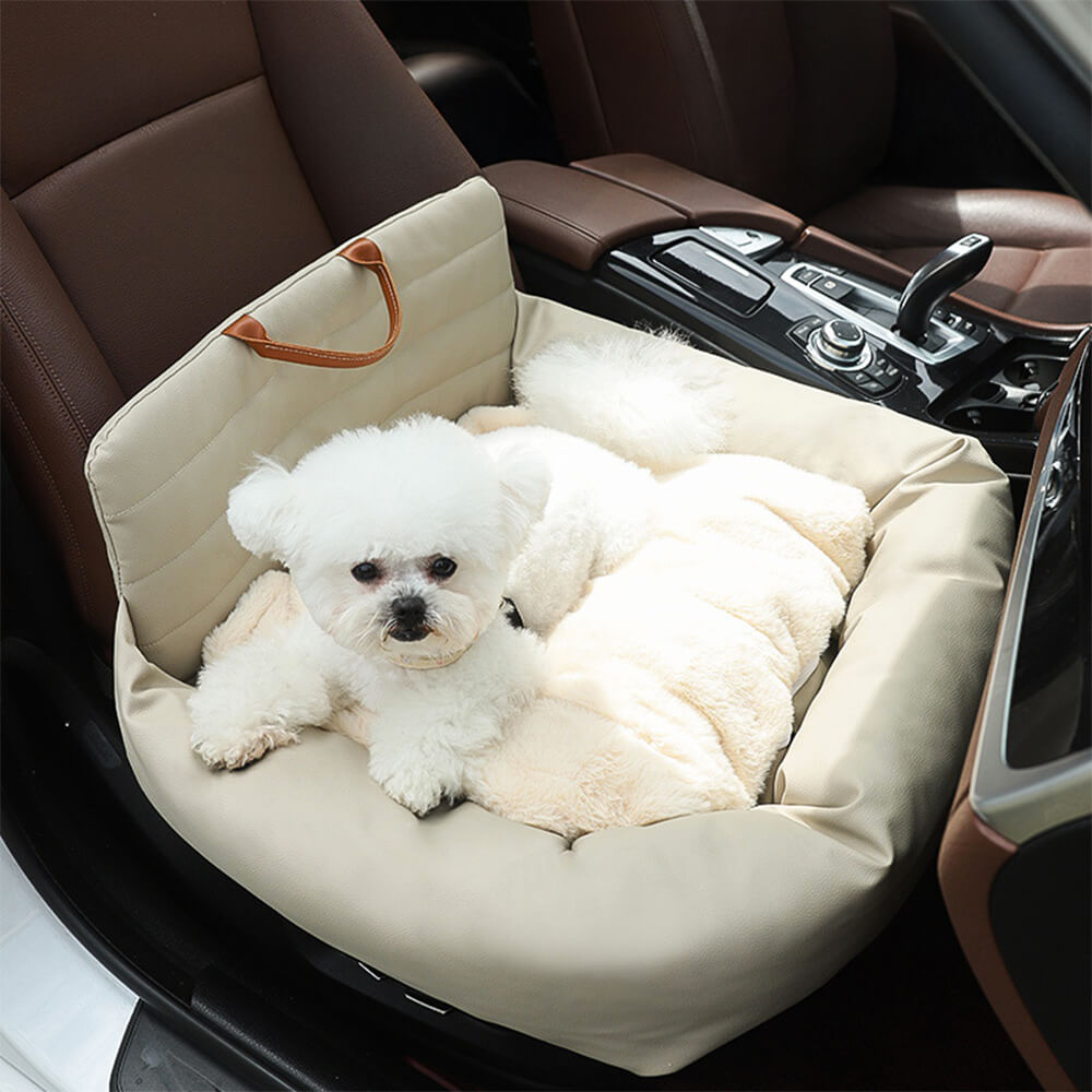 Cuscino per cani da auto con schienale spesso e morbido