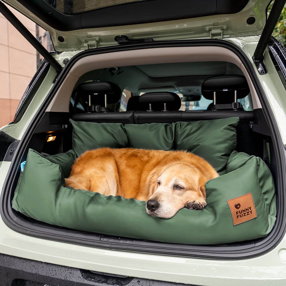 Letto per auto per cani di taglia media e grande con supporto di sicurezza per i viaggi.