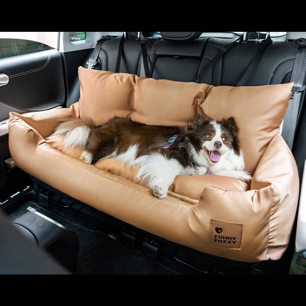 Cuscini di sicurezza per viaggi in auto per cani di taglia media e grande per il sedile posteriore.
