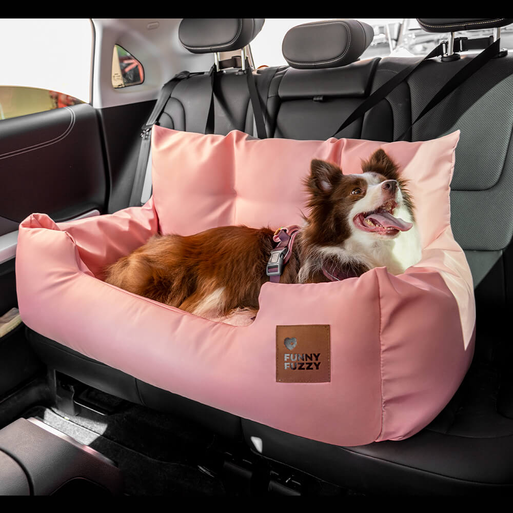 Cuscini di sicurezza per viaggi in auto per cani di taglia media e grande per il sedile posteriore.