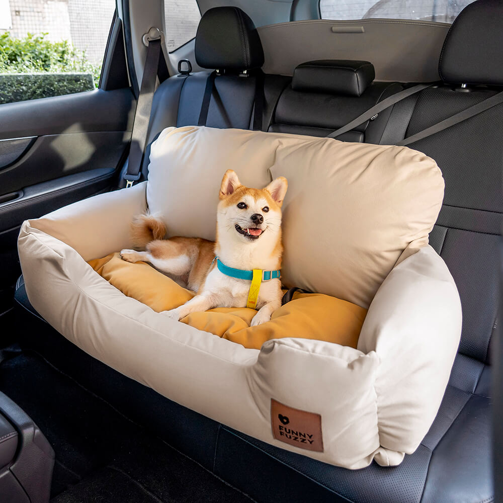 Cuscini di sicurezza per viaggi in auto per cani di taglia media e grande per il sedile posteriore.
