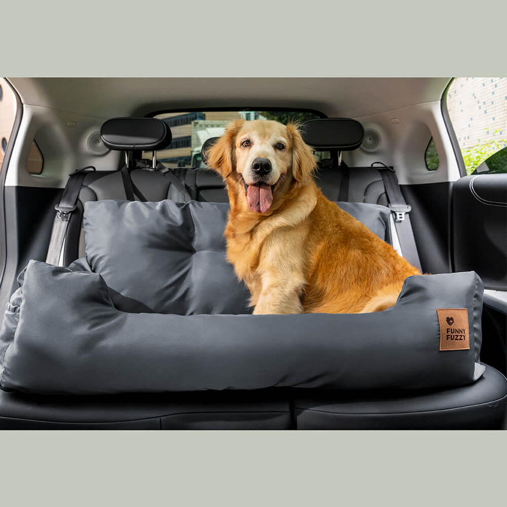 Sedile posteriore per auto per cani di taglia media, impermeabile, di sicurezza, con sostegno da viaggio