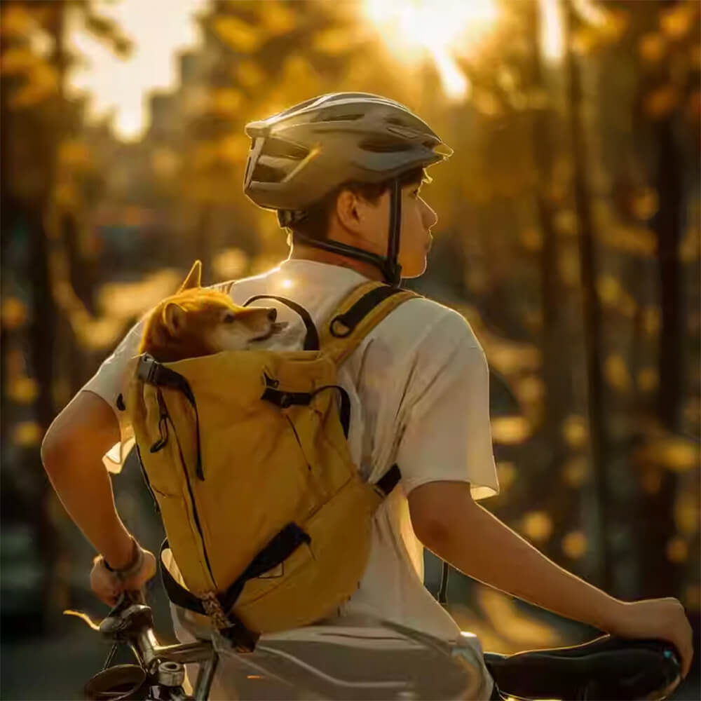Zaino per cani da trekking all'aperto, ventilato e resistente