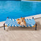 Lit pour chien surélevé en aluminium de style imprimé d'été vibrant - Summer Paradise
