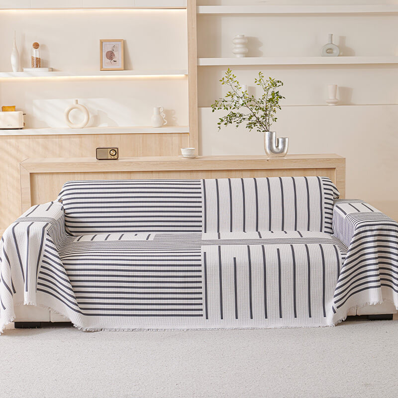 Copertura per divano a motivi geometrici multicolore - Design moderno per una casa elegante