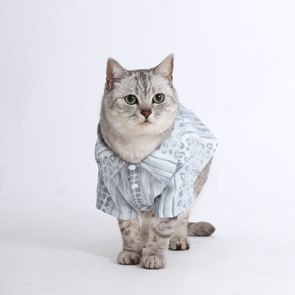 Camicia con stampa geometrica, set coordinato per animali domestici e proprietario