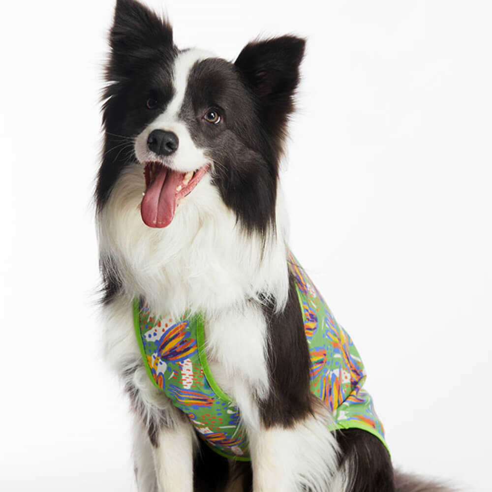 Gilet per cani vestiti estivi per animali domestici in stile hawaiano