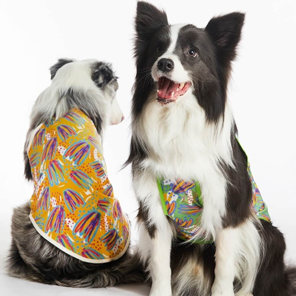 Gilet per cani vestiti estivi per animali domestici in stile hawaiano
