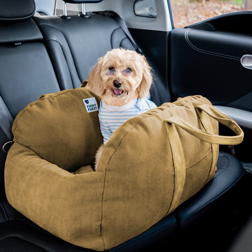 Letto per seggiolino auto per cuccioli di sicurezza da viaggio a spina di pesce